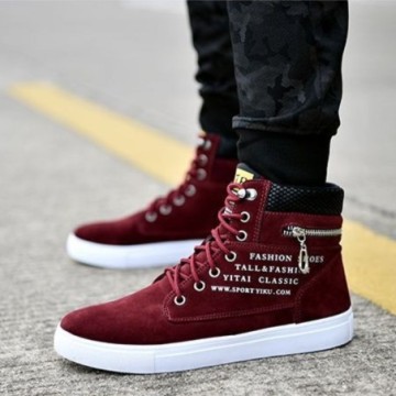 Tenis Masculino Cano Longo com estilo Hip Hop Casual Moda Studant estampado Bevelie