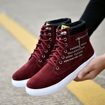 Tenis Masculino Cano Longo com estilo Hip Hop Casual Moda Studant estampado Bevelie