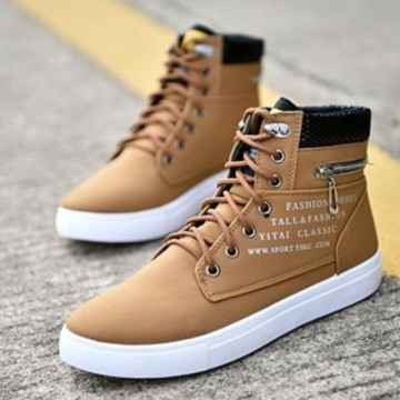 Tenis Masculino Cano Longo com estilo Hip Hop Casual Moda Studant estampado Bevelie