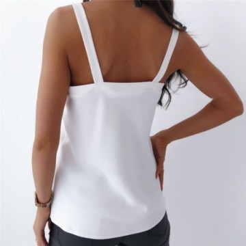 Blusa Sexy Feminina Com Decote Em V Solta de Oco Para Fora Bevelie