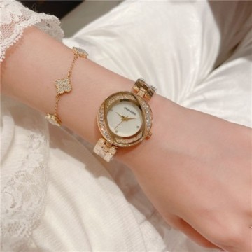 Relógio Feminino de Cristal Básico Posseira Fina Simples Bevelie