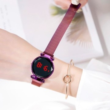 Relógios Feminino Digital Com Pulseira Rose Para Senhoras