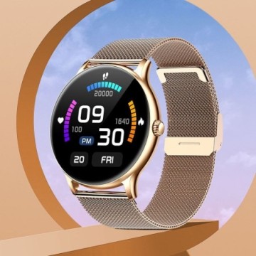 Relógios Feminino Prata Digital Androide Completo Bevelie