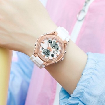 Relógios Básico Feminino Casual Branco de Numero Comum
