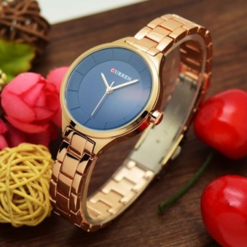 Relógios Feminino Confortável Dourado Elegante Para Mulheres