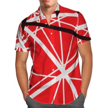 Camisa Havaiana Masculina Estampada Florida Manga Curta de Verão Bevelie