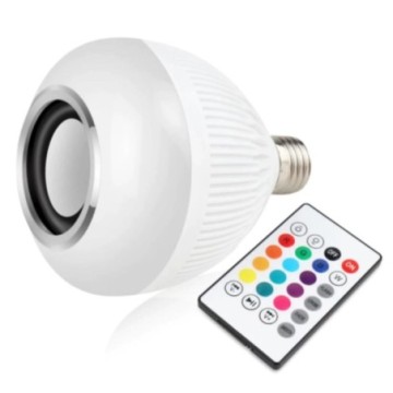 Lâmpada de LED Bluetooth com Som e Controle Remoto Bevelie