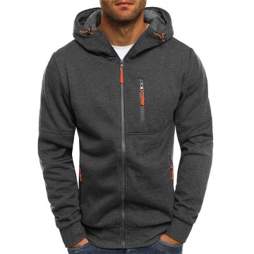 Jaqueta College Masculina Com Fechamento em Zip outerwear Dos Jovens Bevelie