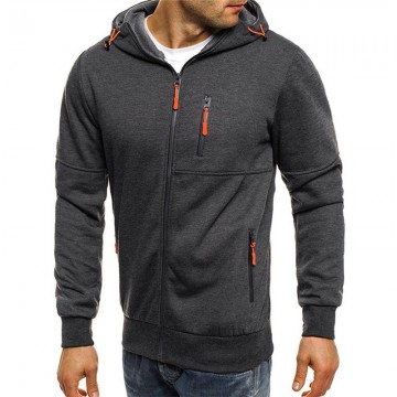 Jaqueta College Masculina Com Fechamento em Zip outerwear Dos Jovens Bevelie