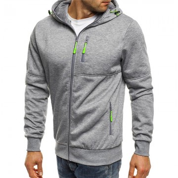 Jaqueta College Masculina Com Fechamento em Zip outerwear Dos Jovens Bevelie