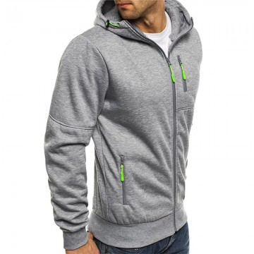 Jaqueta College Masculina Com Fechamento em Zip outerwear Dos Jovens Bevelie