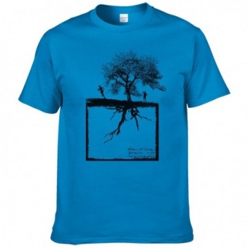 Camiseta 100% em Algodão Original Masculina Com Estampa de Àrvore Personalizada Bevelie