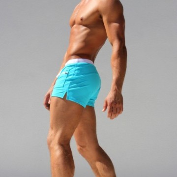 Shorts Curto Masculino de Praia Natação Confortável Sólido do Verão Bevelie