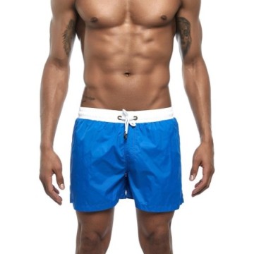 Short Masculino Casual Solido de Praia Surf Com Cadarço Bolso Frontal. Bevelie