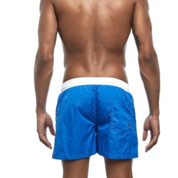 Short Masculino Casual Solido de Praia Surf Com Cadarço Bolso Frontal. Bevelie