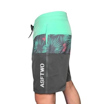 Short Surf Bonito Estampado Com Cadarço de Praia Natação Férias Moda Verão Confortável Bevelie