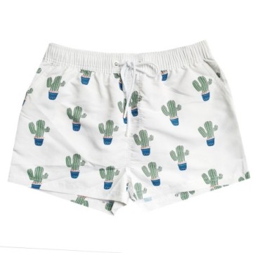 Short Curto Gradiante Masculino de Praia Com  Estampa de Caquito Surf Férias Bonito Bevelie