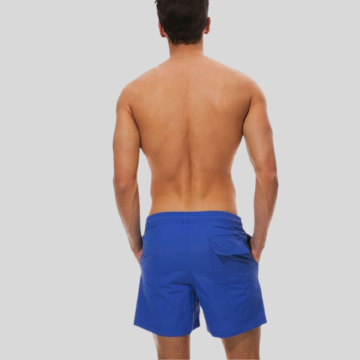 Short Estiloso Casual  Masculino de Banho Esportivo Com Secagem Rápida Sólido Com Cadarço Bevelie