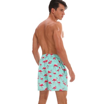 Short Casual Estampado Masculino Com Cintura Elástica Solto de Praia Bonito Mauricinho Moda Verão Bevelie