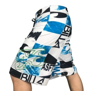 Short Masculino Casual de Praia Havaiana Com Bolso Estampado Fashion Surf Bevelie