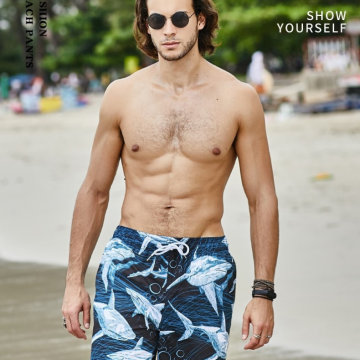 Short Masculino Plus Zise de Praia Banho Natação Com Estilo do Verão Casual Bevelie